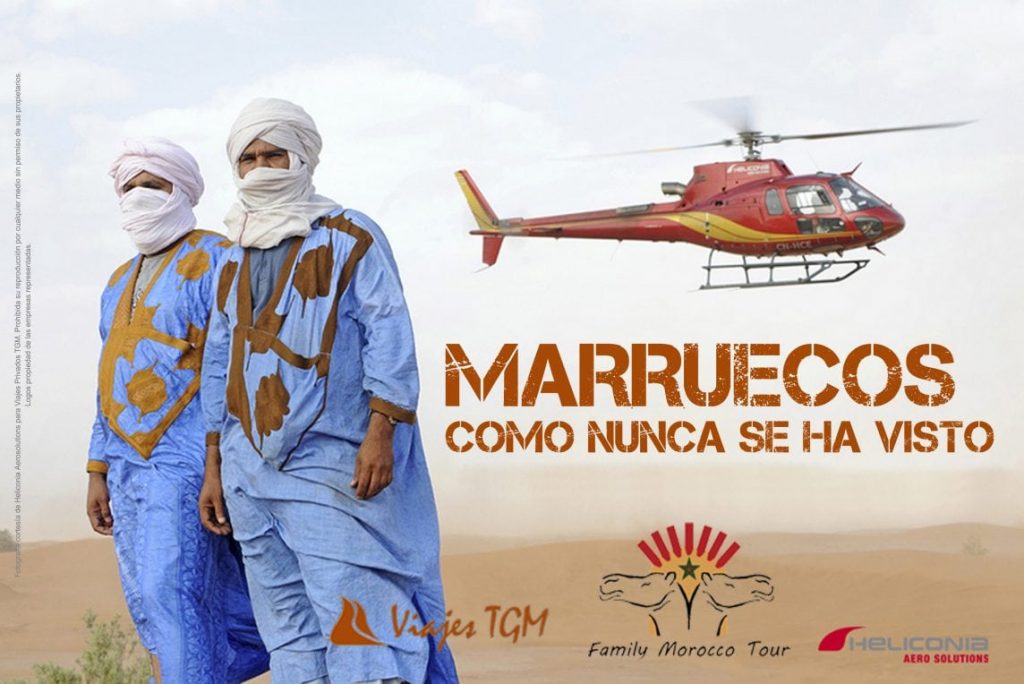 Ruta en helicoptero por Marruecos. Marruecos desde el aire