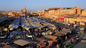 Marrakech ciudad imperial importante Marruecos - Experience Morocco Tours trafico y transporte en Marruecos
